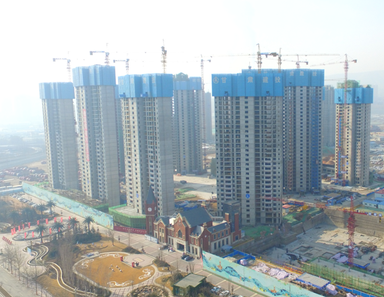 甘肅建投地產(chǎn)·百酈灣項目一期 一、三標(biāo)段15層以下主體順利通過驗收