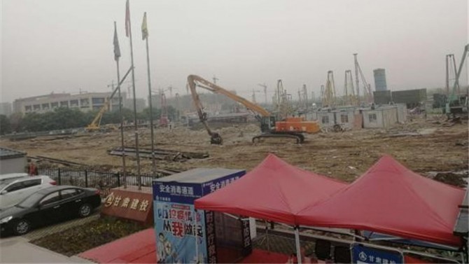 杭州百酈玲瓏府項目工程樁 及圍護(hù)樁順利完成