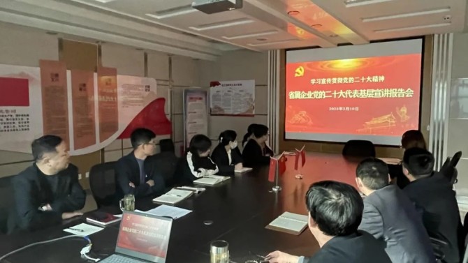 公司各黨支部集中觀看黨的二十大代表 宣講報(bào)告會(huì)