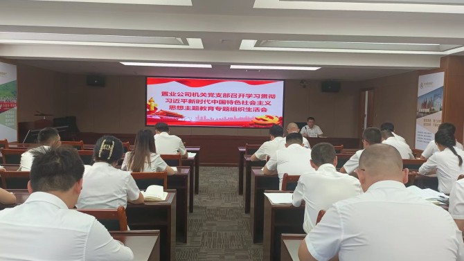 【主題教育】置業(yè)公司各黨支部組織召開學(xué)習(xí)貫徹習(xí)近平新時代中國特色社會主義思想主題教育專題組織生活會